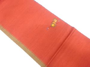 宮階織物製　鼓模様織り出し袋帯